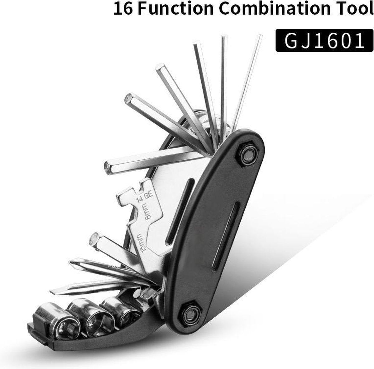 TBG 16 in 1 Fiets Gereedschap Sets Mountainbike Fiets Multi Reparatie Tool Kit Inbussleutel Mountain Cycle Schroevendraaier Tool GJ1601