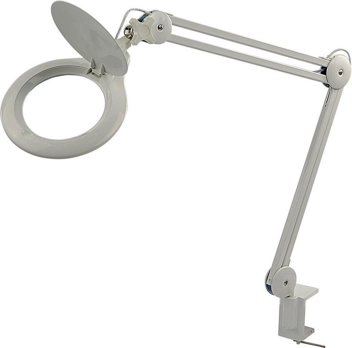127 mm LED Verstelbare Loupe/Loep lamp Met Dimmer en Tafelklem – 3800LUX