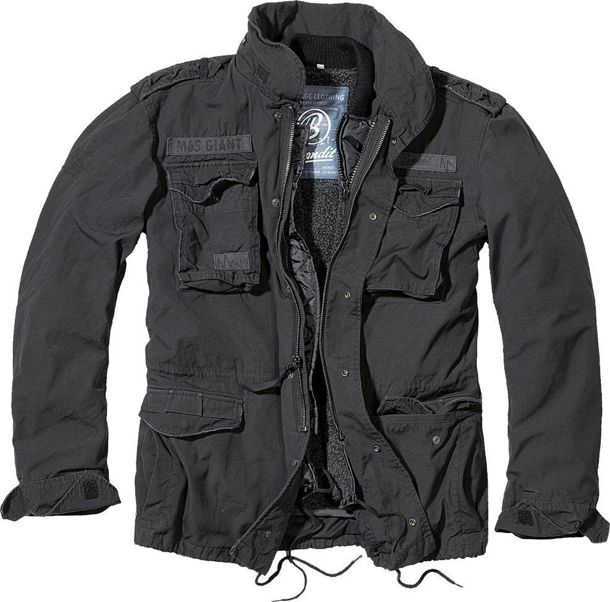 Heren Jas Jacket M-65 Giant Jacket zwart
