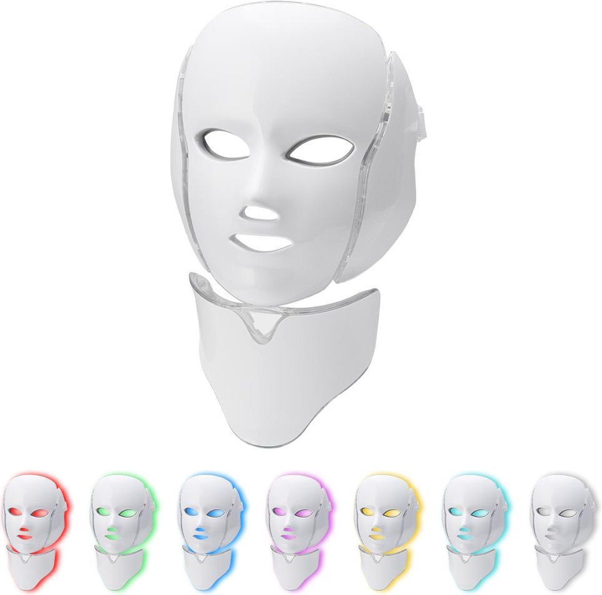 Professioneel LED Gezichtsmasker | Face Mask | Lichttherapie | 7 Soorten Behandelingen | Anti Rimpel | Anti Acne Huidverzorging | Skin Cleanser | Masker | Anti Aging Mask | Gezichtsbehandeling | New Generation