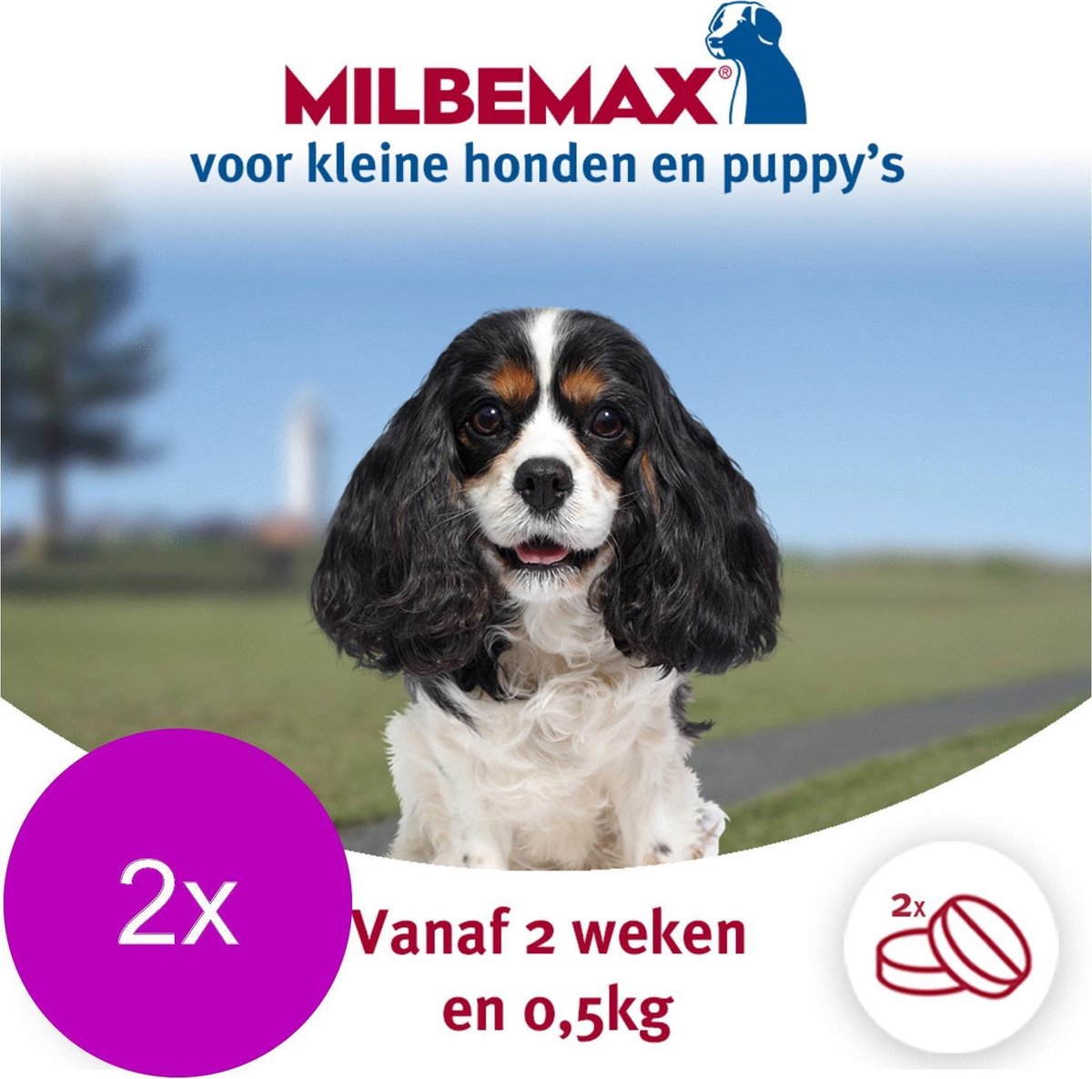Elanco Milbemax Pup & Hond - Anti wormenmiddel - 2 x 2 tab 0.5-10kg