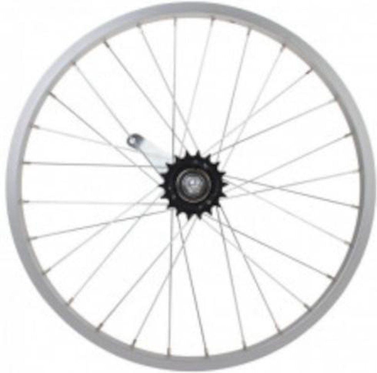 Hzb Achterwiel 26 Inch (21-559) Remnaaf Aluminium Zilver