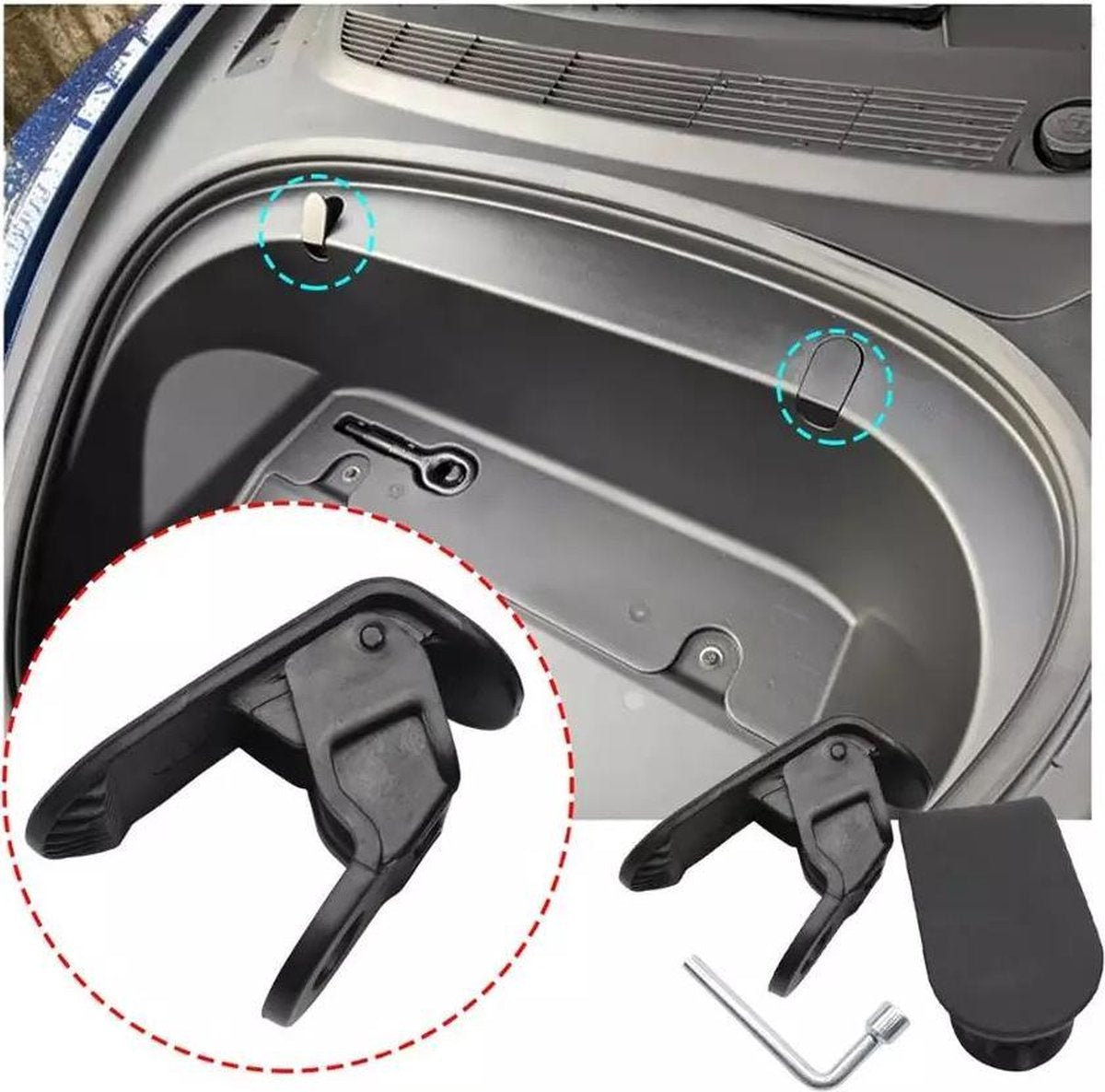 Tesla Model 3 Frunk Tassenhaak 2 Stuks Boodschappenhaken Interieur Auto Accessoires Nederland België