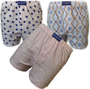 Embrator 3-stuks mannen Boxershorts Loose Fit katoen maat 3XL