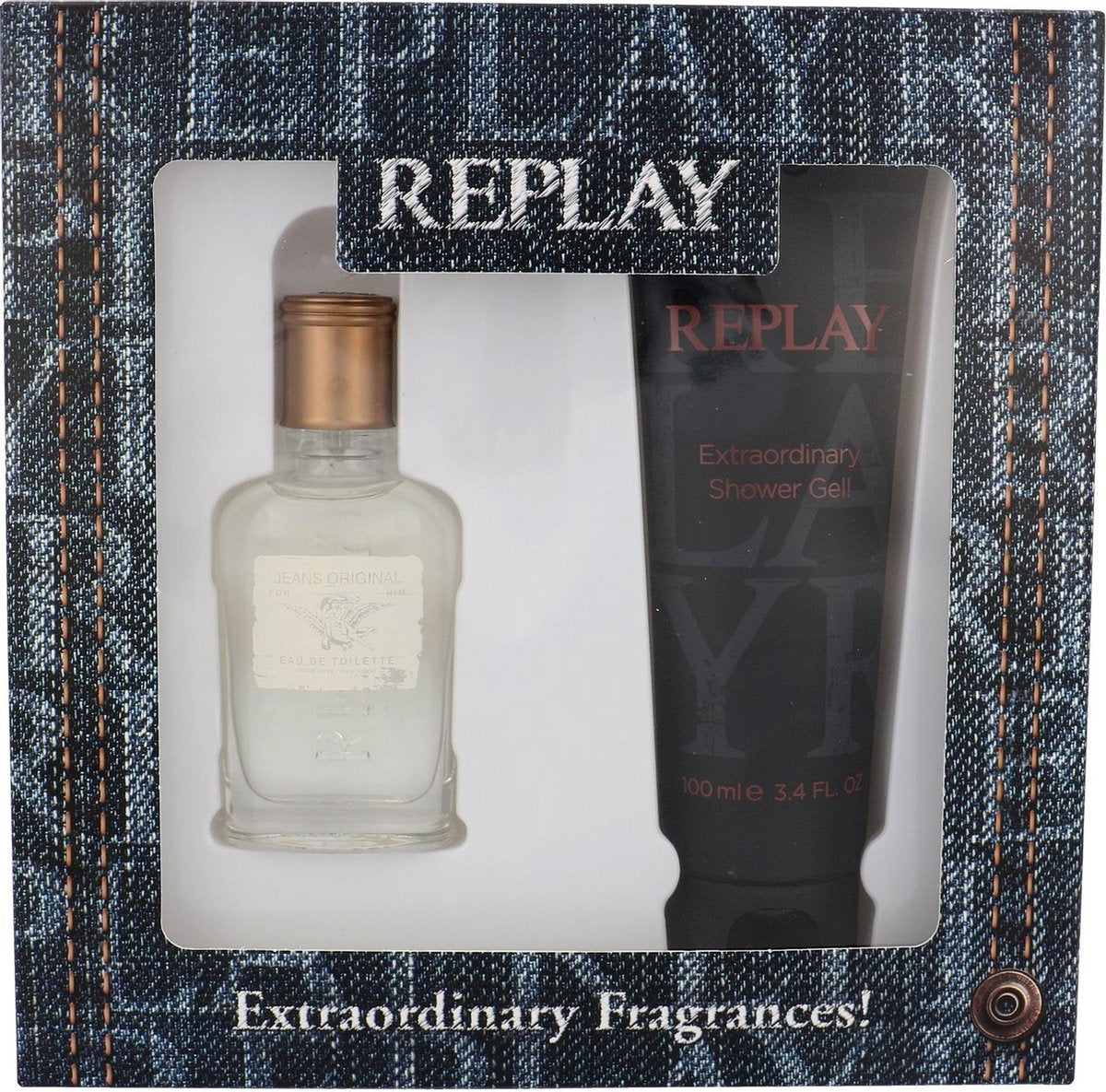 Replay - Jeans Original for Him Gift Set 30 ml and Shower Gel Jeans Original for Him 100 ml - 30ML