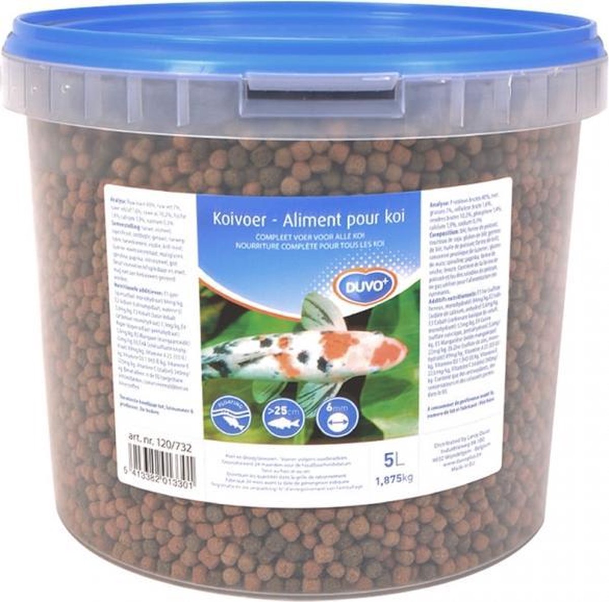 Duvo + Koi mix emmer 5l - 6mm