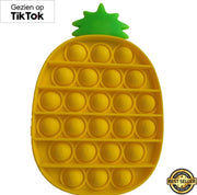 Fidget toys - Pop it fidget toy - Fidget speelgoed - pop it ananas - pop it geel - tiktok - stress verlagend speelgoed