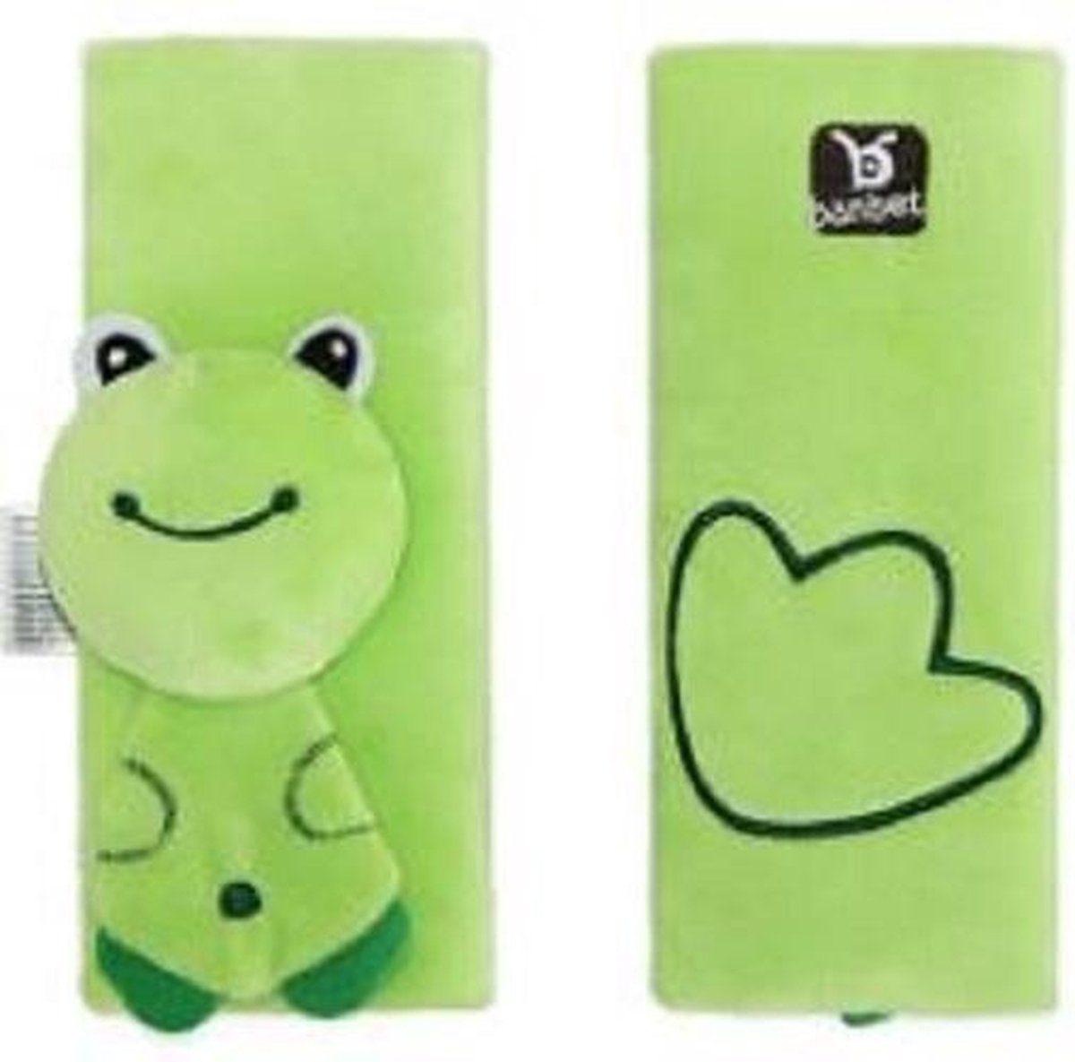 Gordelhoes Voor Kinderen En Baby`s -  Veiligheid - Berschermhoes - Seat Belt Kids - Pluche - Kikker - Groen