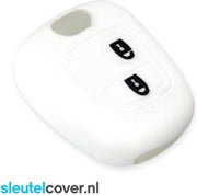 Peugeot SleutelCover - Wit / Silicone sleutelhoesje / beschermhoesje autosleutel