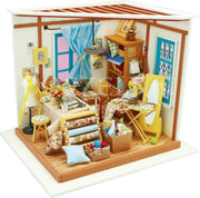 Robotime - DIY Dollhouse Kit-Lisa's Tailor with LED light - Houten Bouwpakket