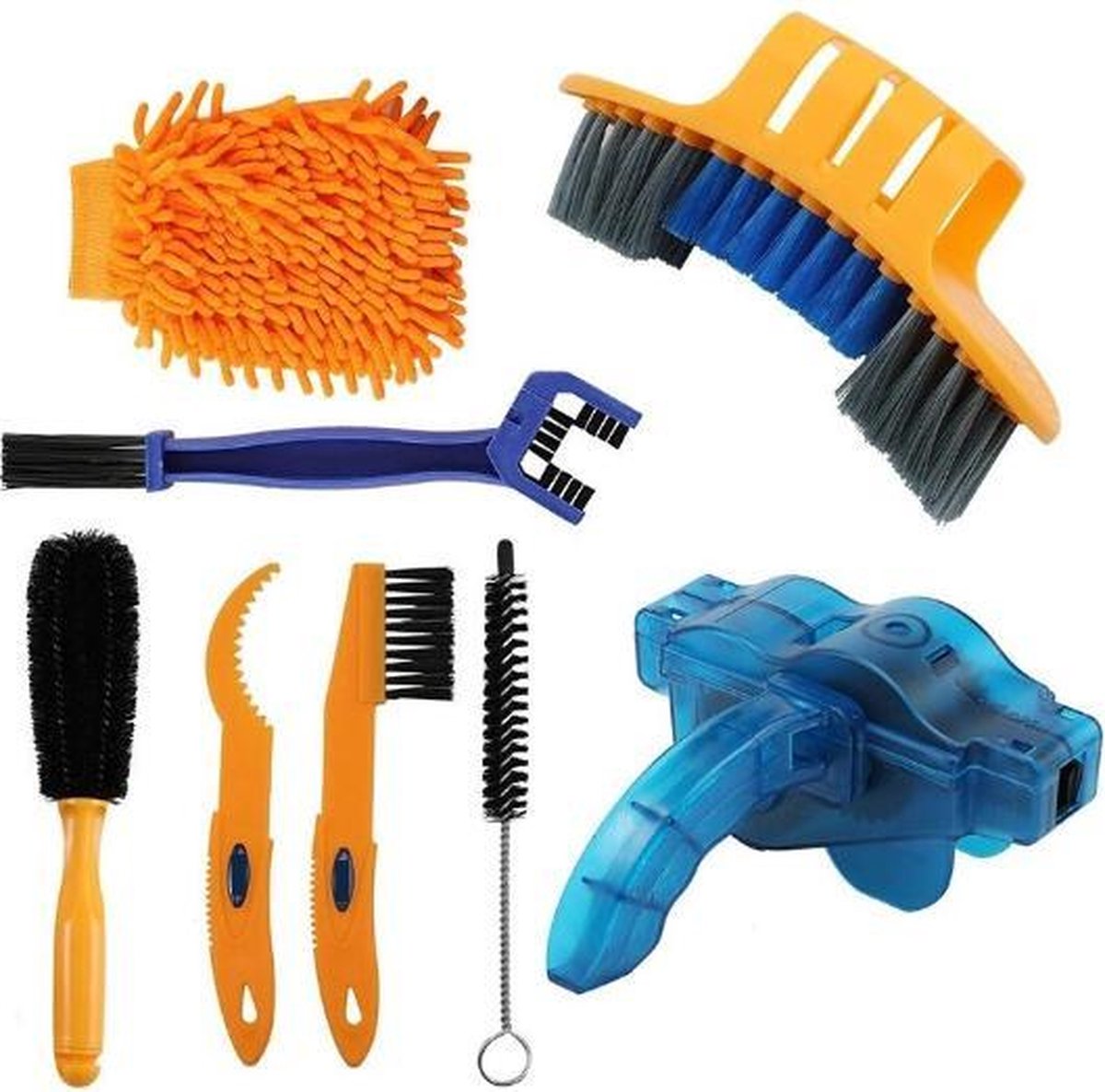 Professionele Onderhoud Schoonmaak Set - Fietsen - Fiets Reinigen - Ketting - Borstels