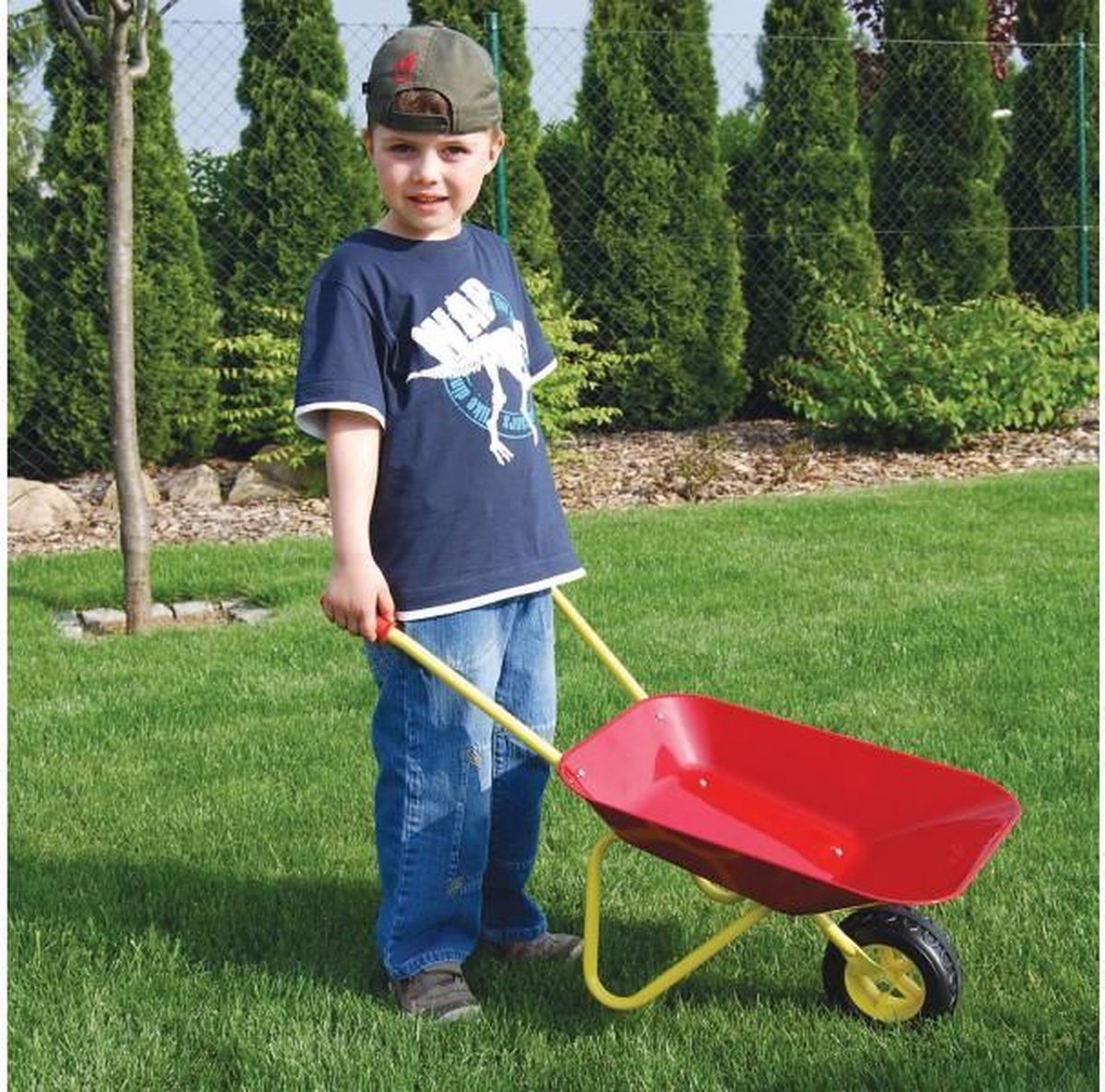 KinderKruiwagen Metaal - Rood