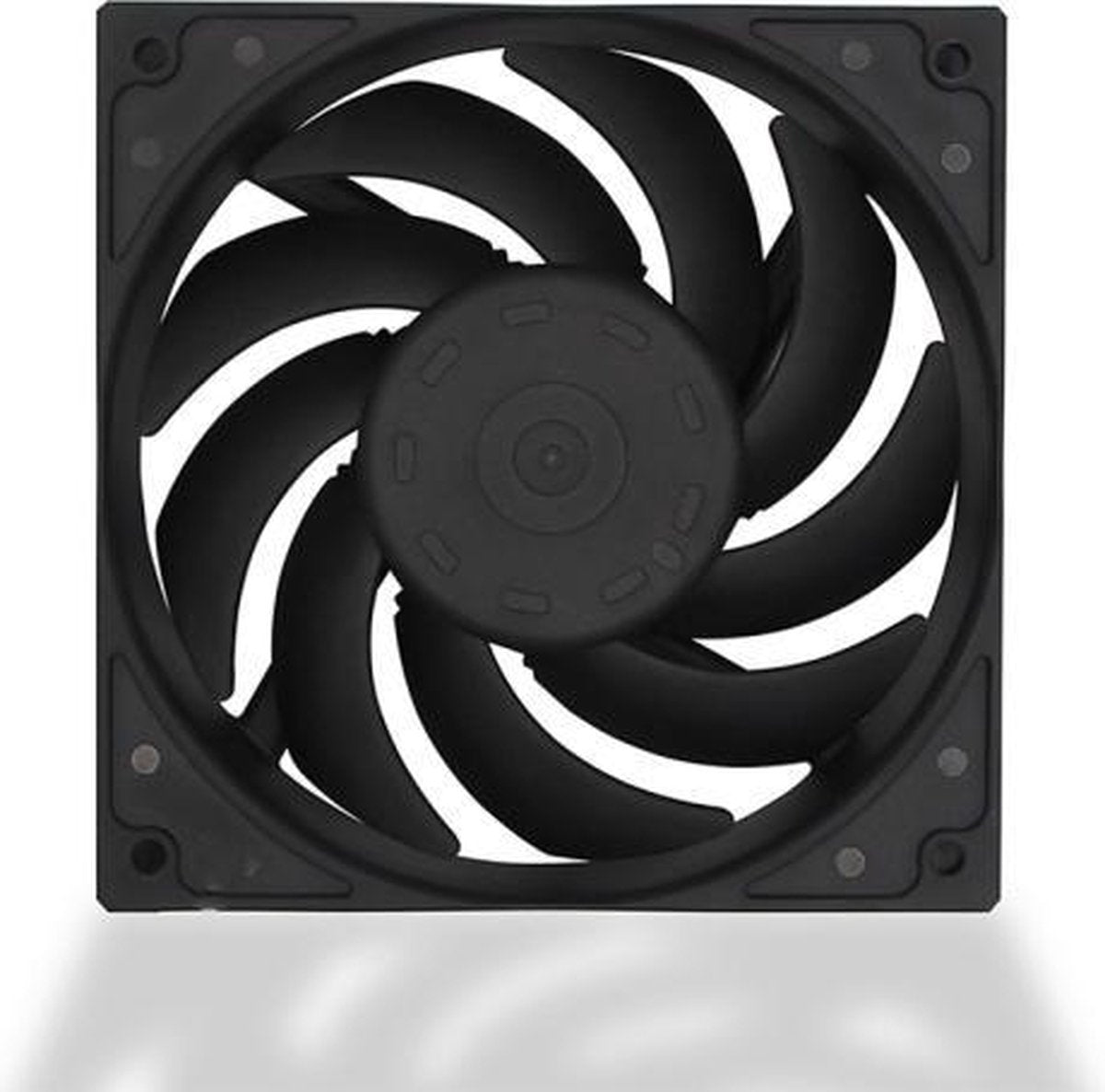 F120 Computer CPU Radiator Koelventilator (zwart)