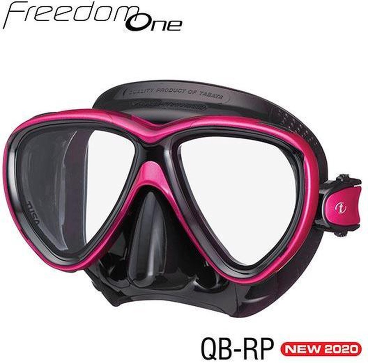 TUSA Freedom One duikbril - zwart/rose pink