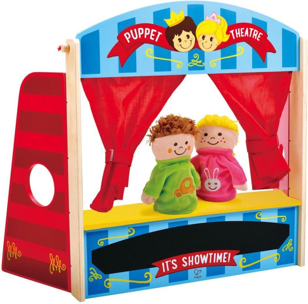 Hape poppenkast incl 2 poppen - duurzaam