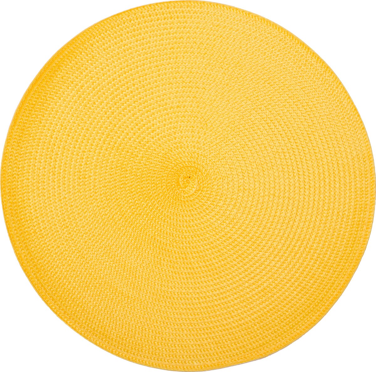 Atmosphera onderlegger Set van 4 - Geel - Gevlochten - Tafelonderlegger - Placemat