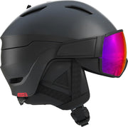 Salomon Driver Vizierhelm - Maximaal Gemak - Comfort - Zwart/Rode Accenten/Solar - Medium