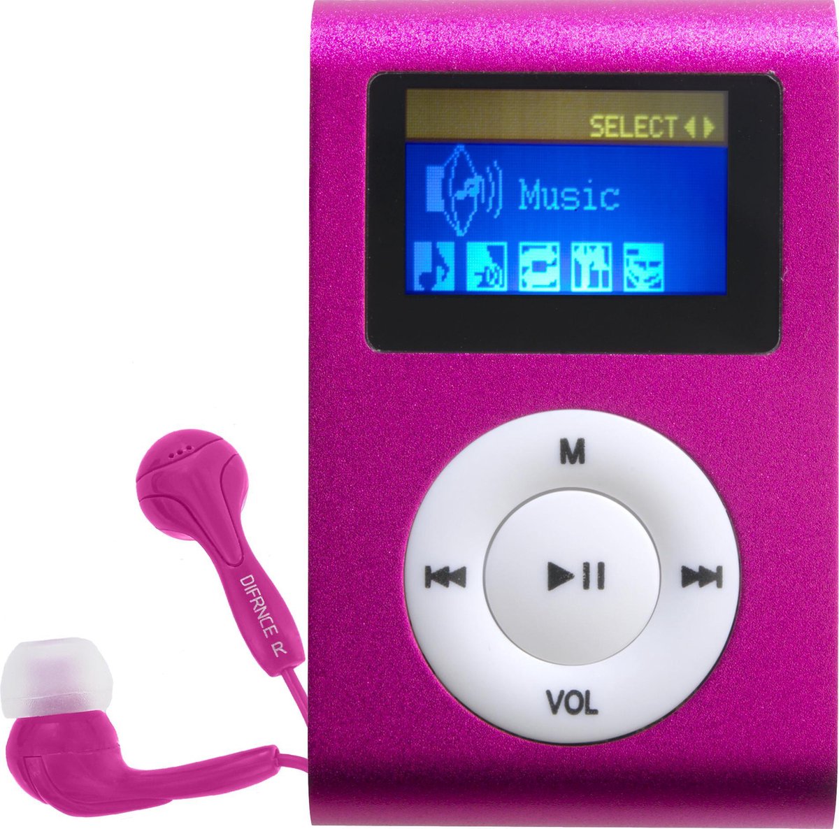 Difrnce MP855 - MP3 -speler - 4 GB - Roze