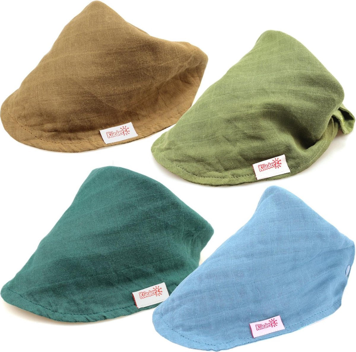 Hydrofiele Slab Jongens KliederZ | stoffen zeverslabbers | bandana babyslab set van 4 MB02
