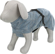 Hondenjas - Regenjas voor honden - reflecterend - zilverblauw - Nekomvang: tot 34 cm Buikomvang: 39-70 cm Ruglengte: 30 cm