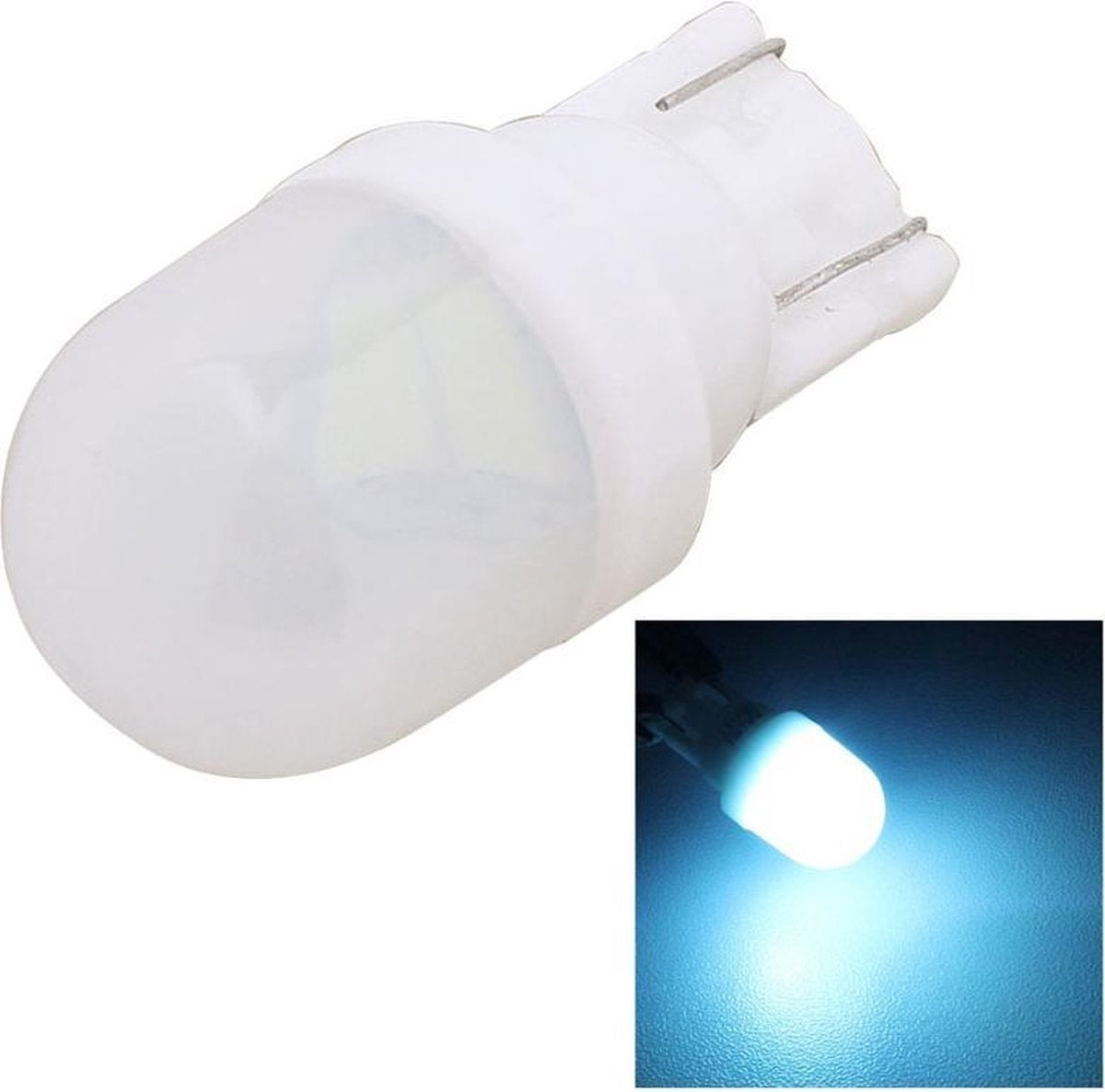 2 STKS T10 1W 80LM Keramiek 2 LED SMD 5630 Ijs Blauw Licht Auto Ontruiming Lichten Lamp