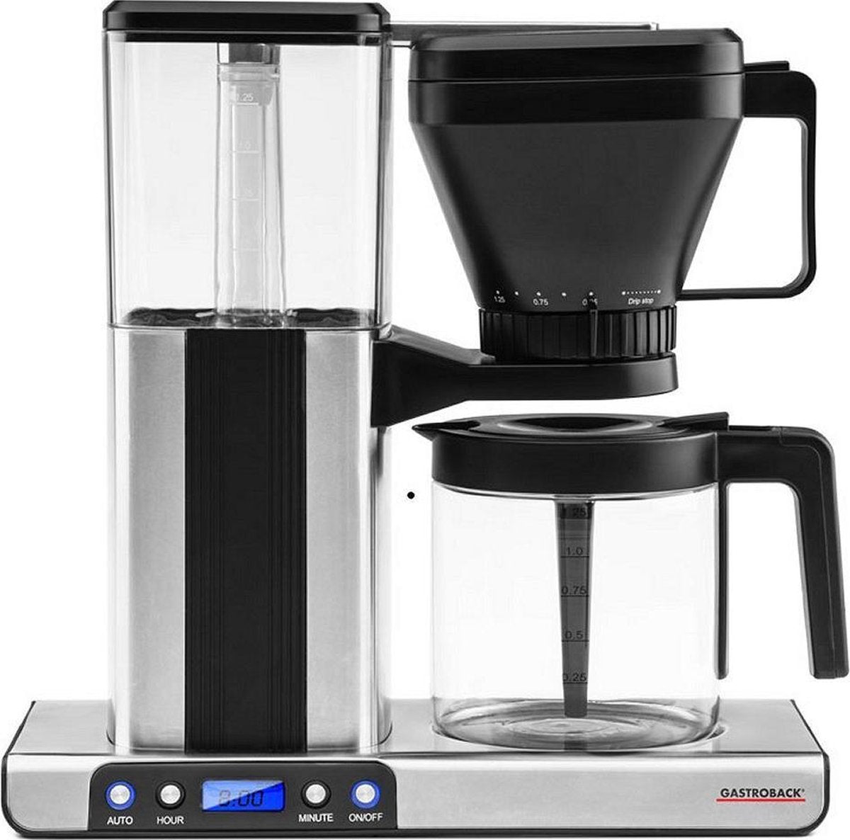 Gastroback 42706 Filterkoffiemachine RVS/Zwart