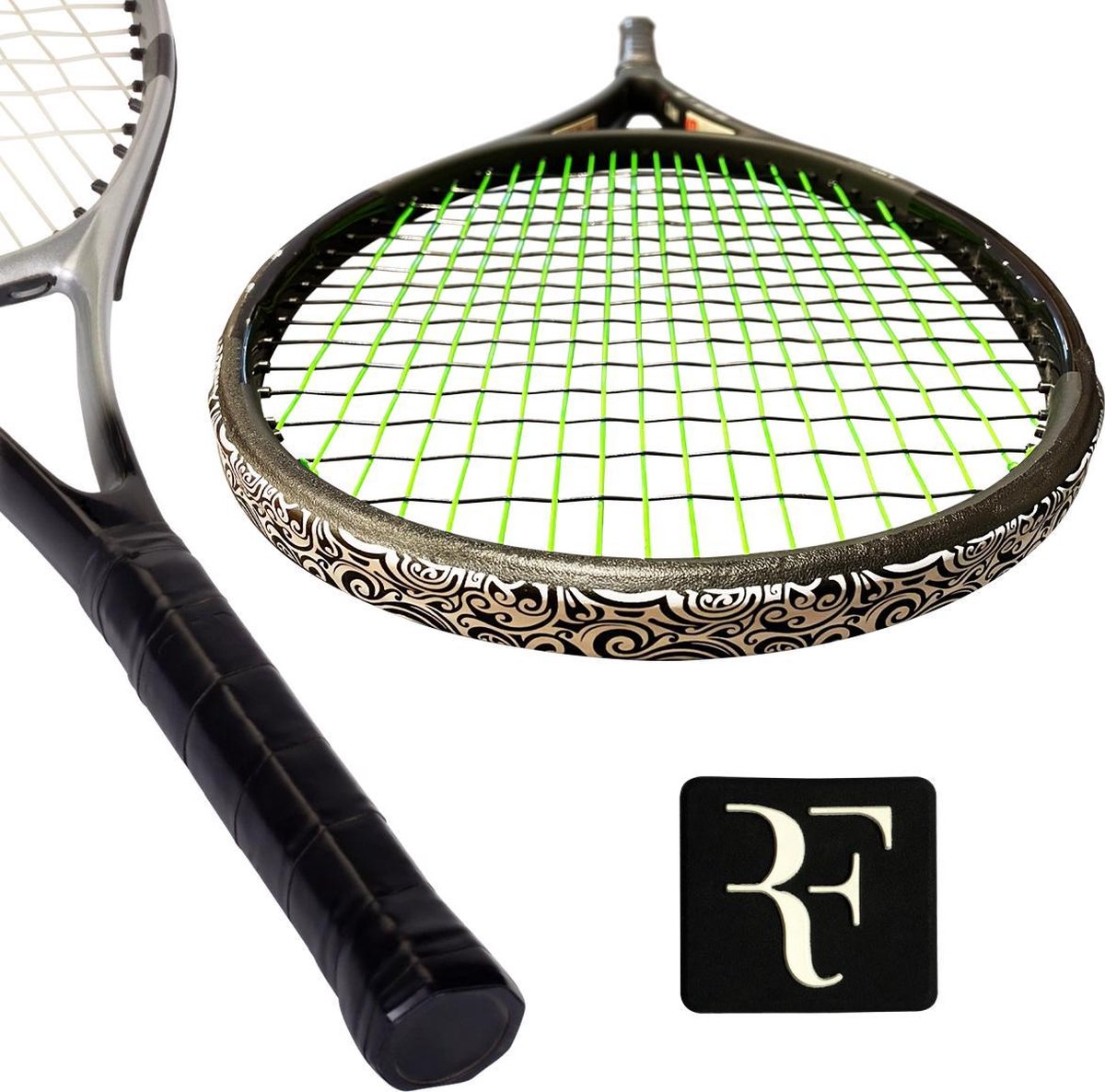Dempertje.nl - Tennis Overgrip + Toptape Trible + Demper - Federer - #021 - 1 stuk