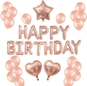 Verjaardag ballonnen set van 36 ballonnen! - Happy Birthday - Roze goud - Letterslinger - plus 23 losse ballonnen - luxe ballonnen set