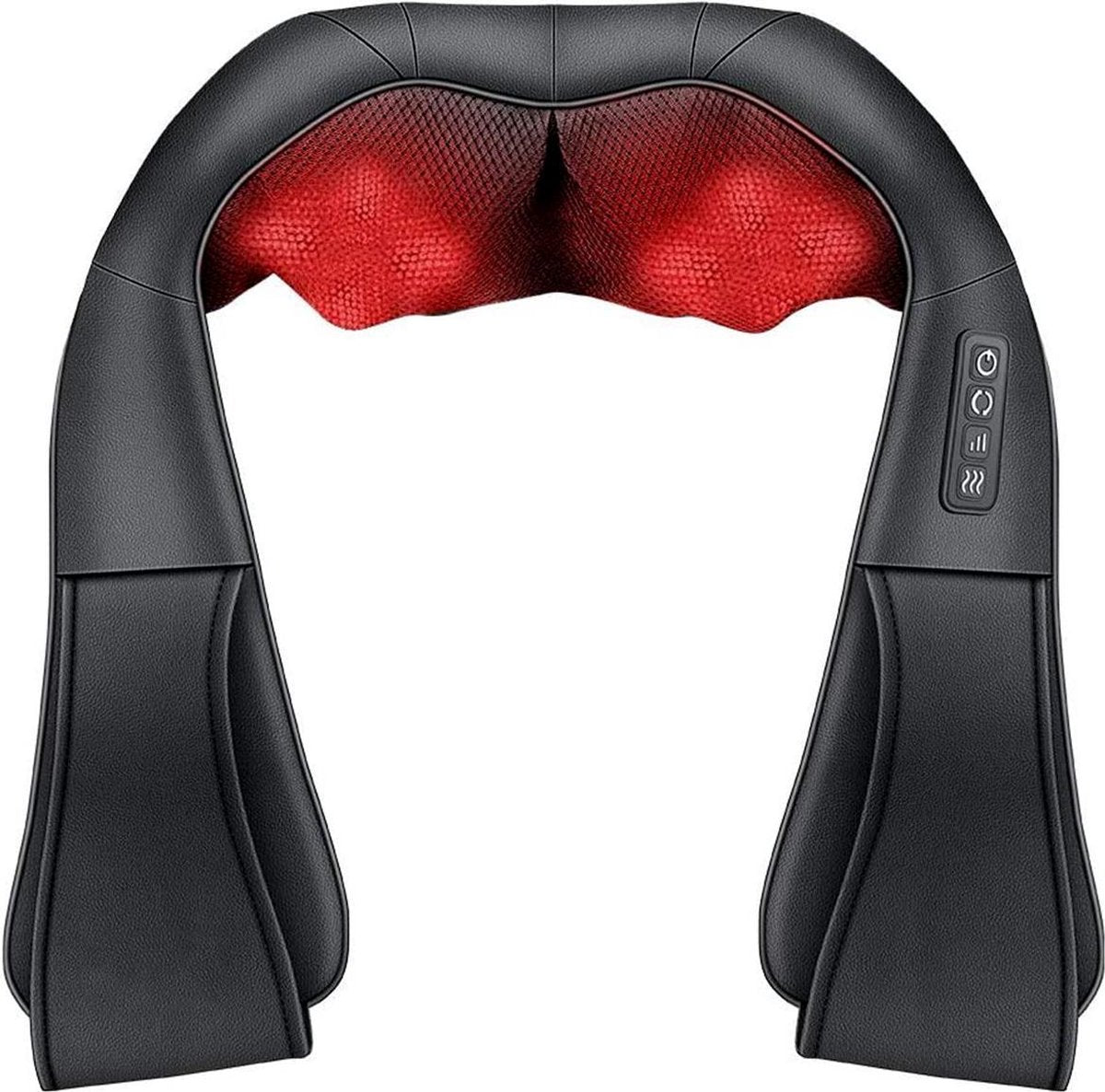 YONO Shiatsu Massagekussen – Nekmassage Apparaat – Infrarood – Zwart