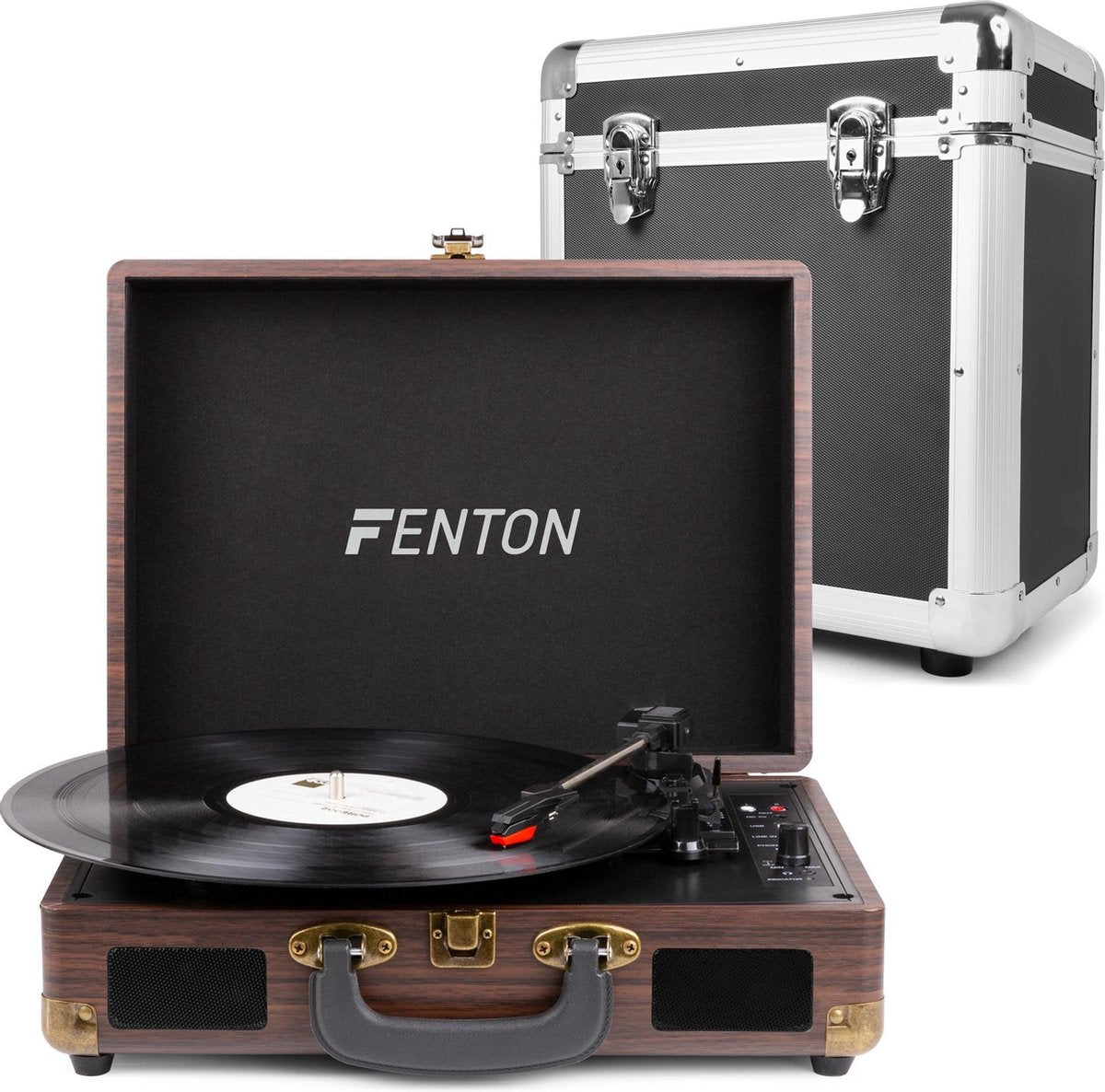 Platenspeler Bluetooth - Fenton RP115B platenspeler in koffer met Bluetooth