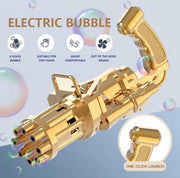 ZenXstore - Bellenblaas pistool (Goud) - Bubble machine mini - Mini bubbelgun- Gatling - Speelgoed