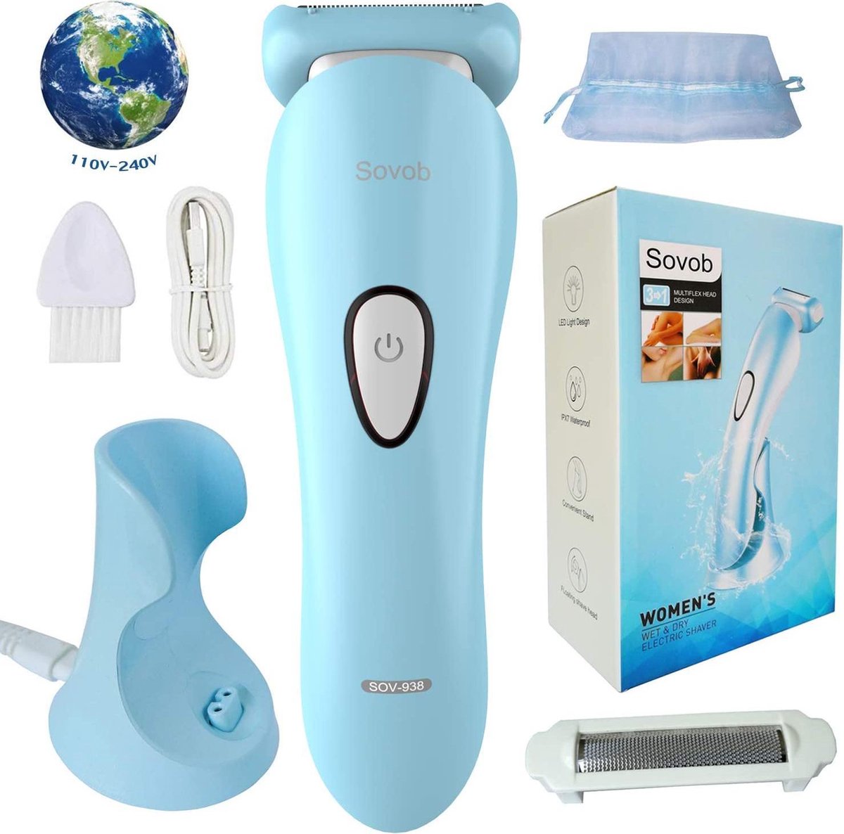 Scheerapparaat voor dames - Ladyshaver - Nat en Droog  - Oplaadbare trimmer voor intiem gebied