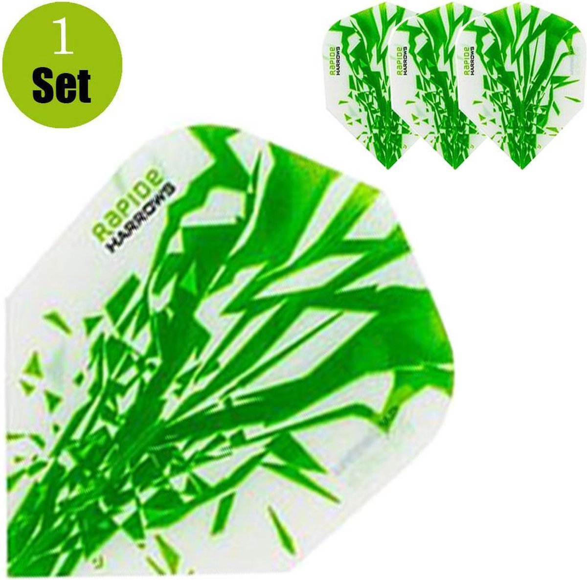 Harrows Rapide Dartflights - Groen- ()