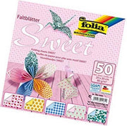 Vouwbladen 20x20cm 80g 10x5 ass. sweet
