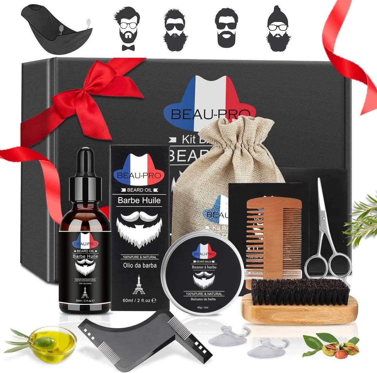 Barber Set | Baardverzorging | 9- in 1 | Gezichtsverzorging | Mannen