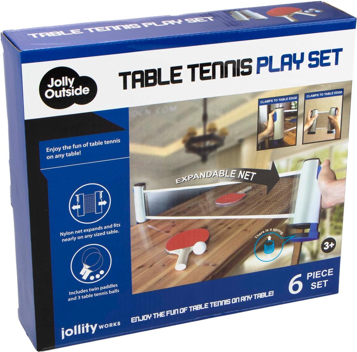 Jolly Outside - Tafeltennis set deluxe - PingPongballen