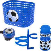 Ventura Accessoiresset Voetbal Jongens Blauw/wit 4-delig