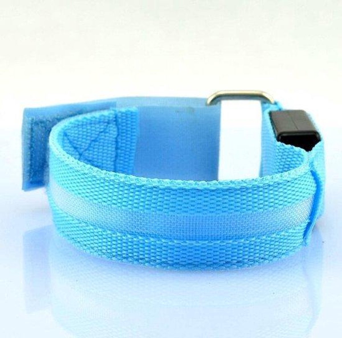 2 stuks Led verlichte armband (blauw) voor sportievelingen die hardlopen