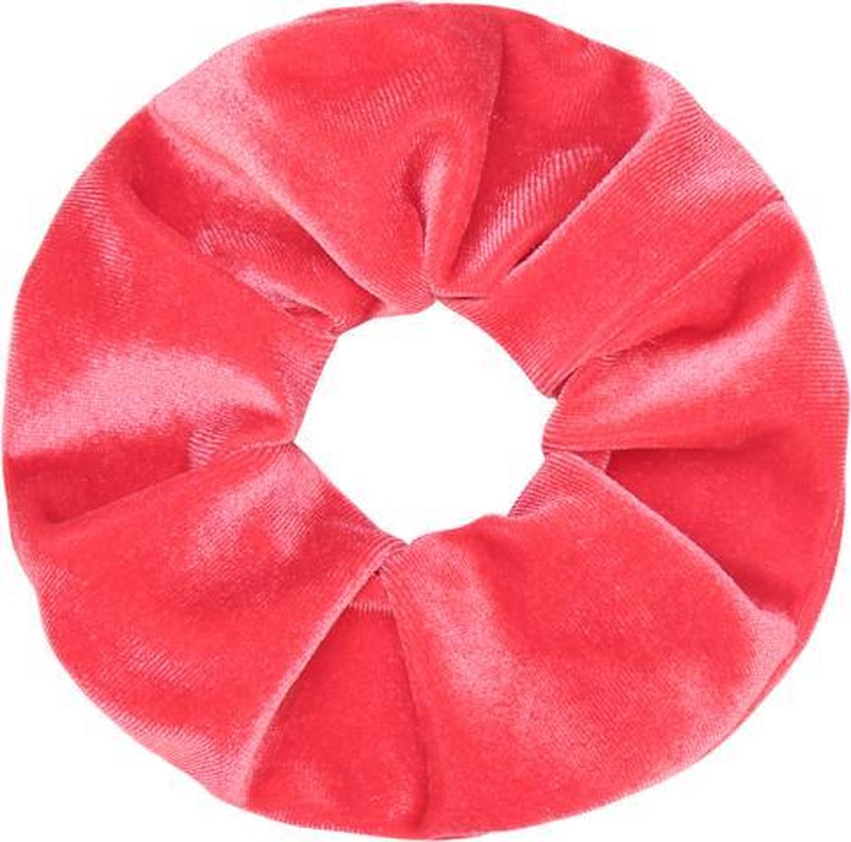 Velvet Scrunchie Koraal roze | Haarelastiek