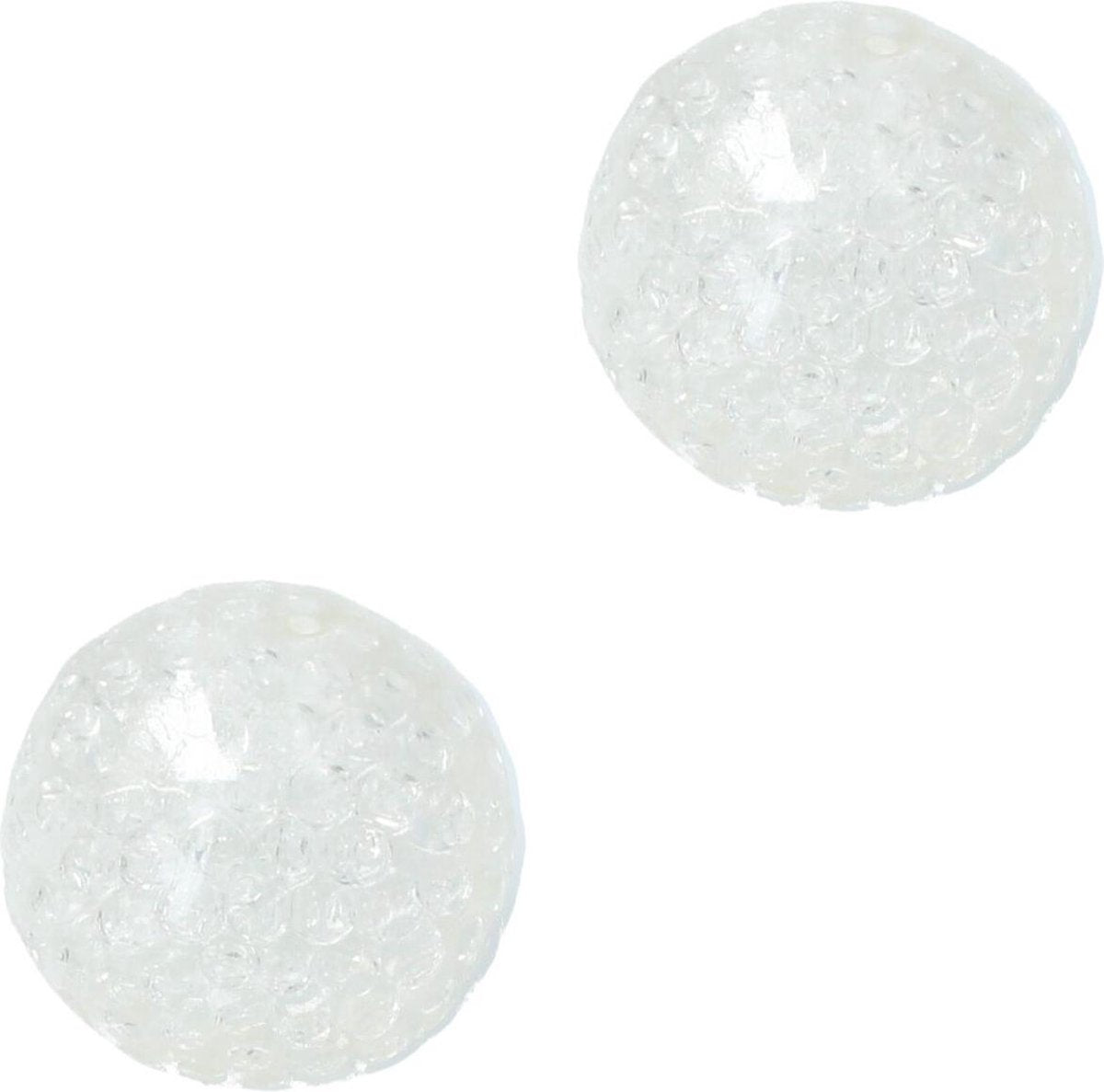 Banzaa Anti stressbal Orbeez Mesh 7cm ‒ NEW Extra Dikke Ballon ‒ Set 2 Stuks Transparant