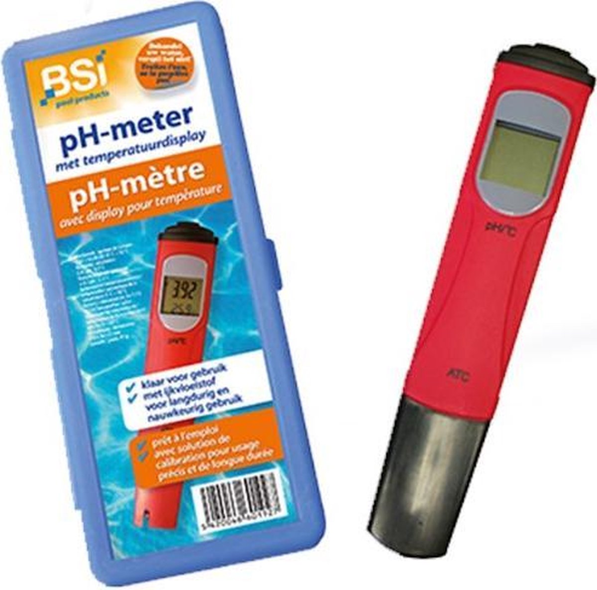 BSI pH-meter digitaal + temperatuurmeter