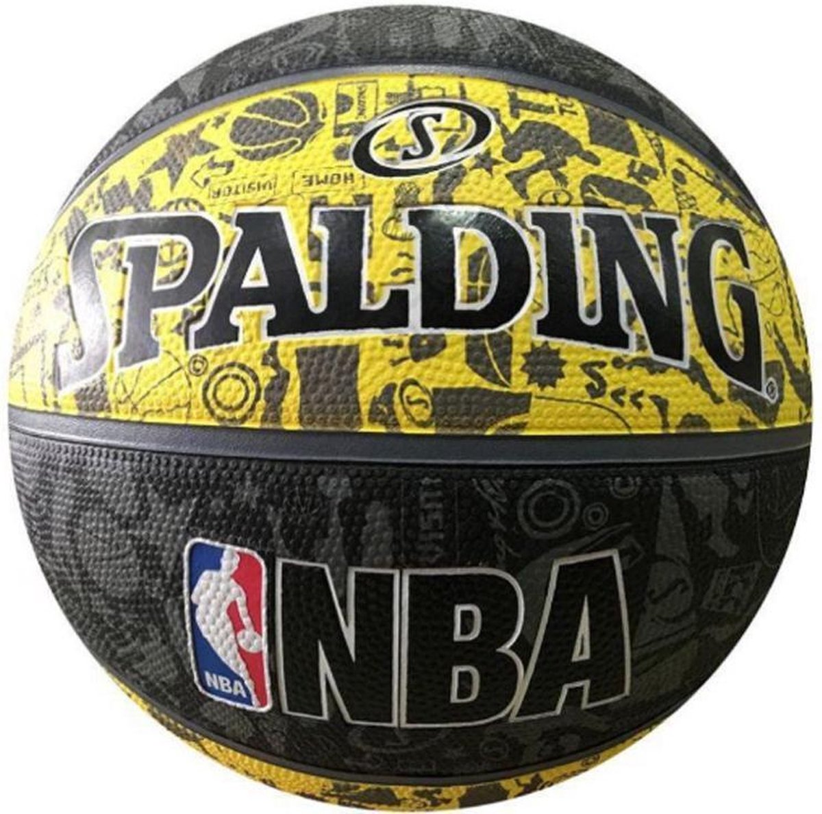 Spalding NBA Grafitti Rubber Ball 83307Z