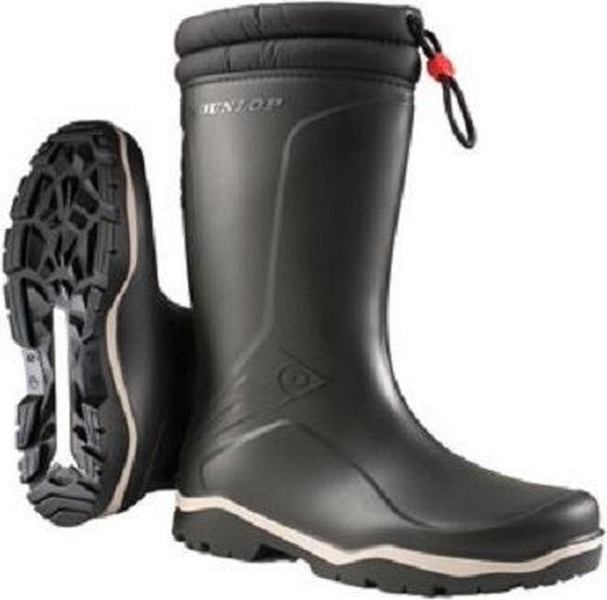 Dunlop | Waterdichte K400061 Blizzard gevoerde PVC laars | Snowboots | Maat 47 | Zwart