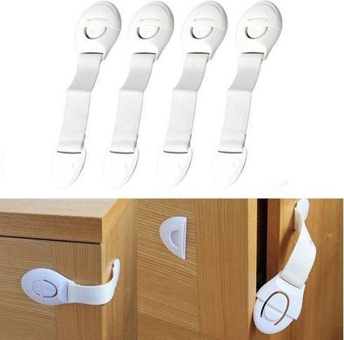 Kind Veiligheidsslot – 4 stuks - Kinderslot Baby - Afsluiten van Kasten