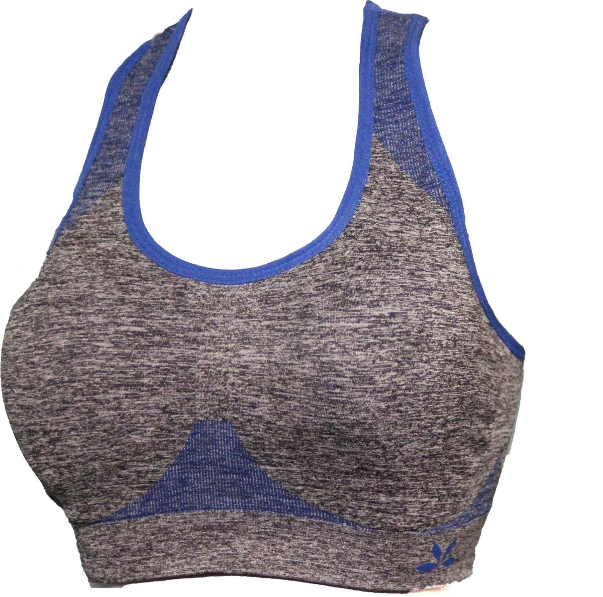 Sport bh maat L/XL Extra comfort Grijs D-blauw