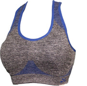 Sport bh maat L/XL Extra comfort Grijs D-blauw