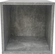 Opbergkubus Vakkie multifunctioneel vierkant - stapelbaar opbergsysteem - grijs industrieel beton look