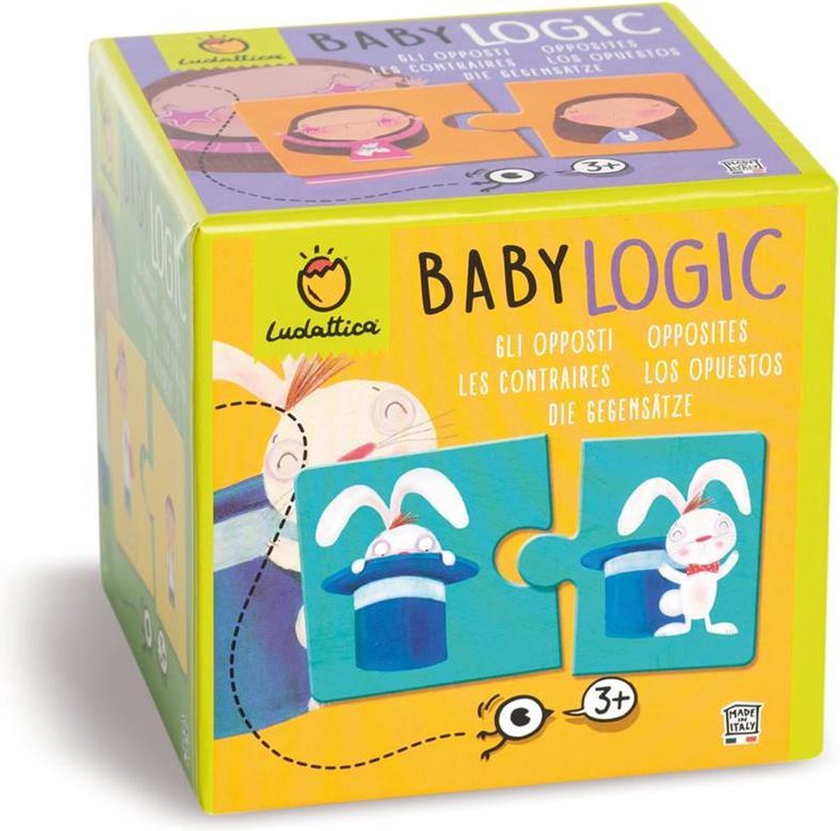 Ludattica Puzzels: TEGENGESTELDEN - Baby Logic 12x12x12cm