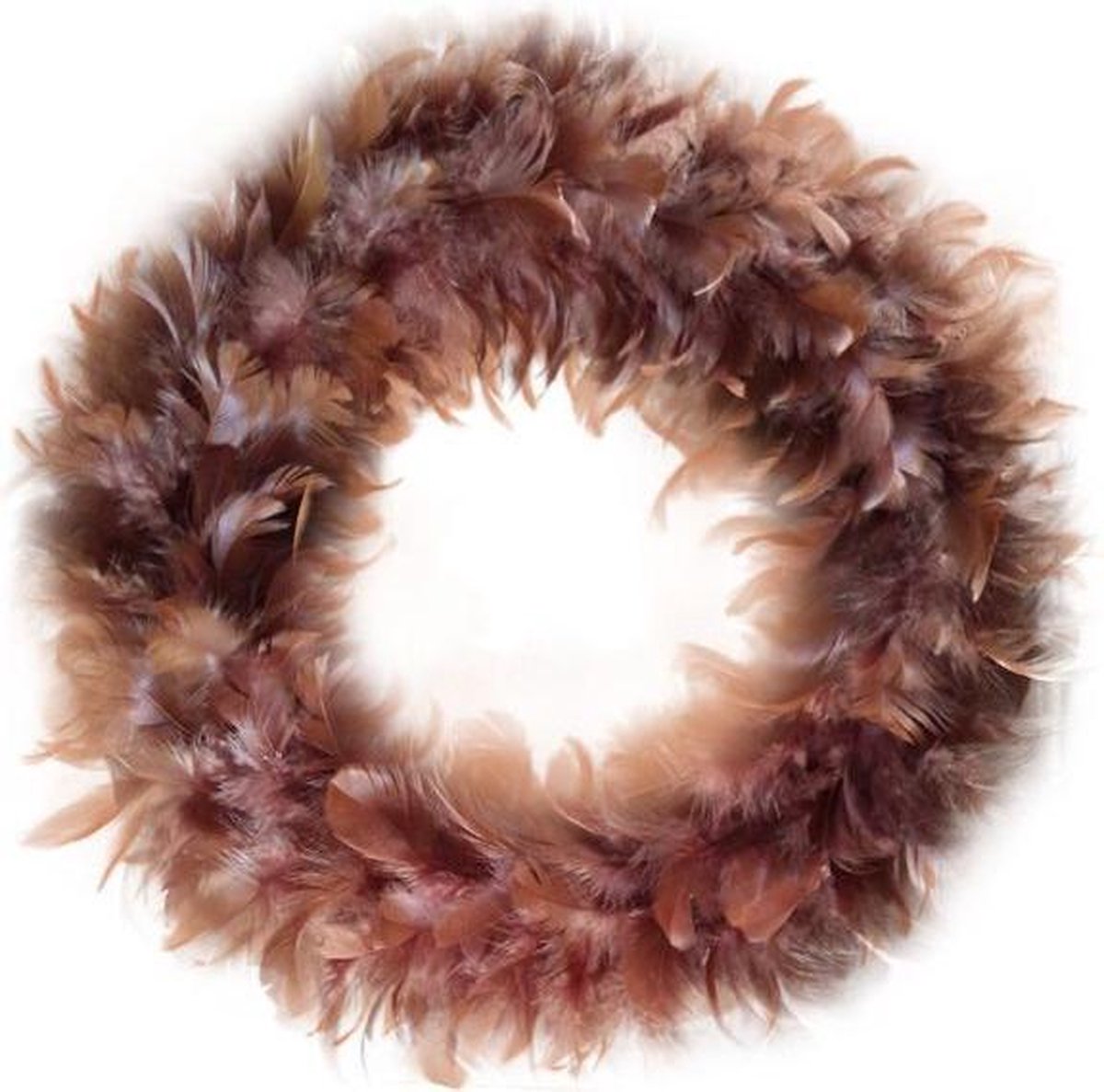 Veren krans pastel bruin 30 cm