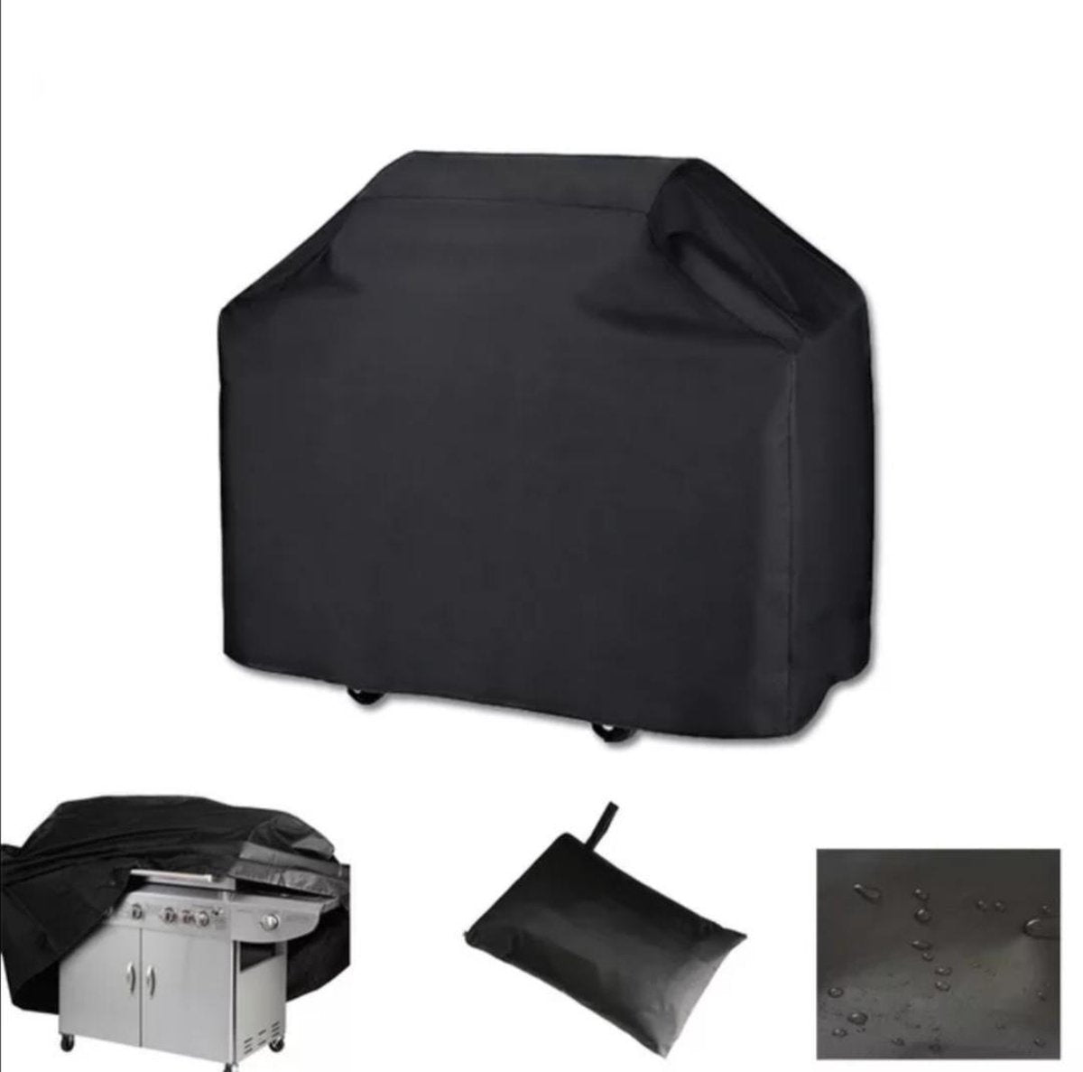 BBQ Beschermhoes |Easy Goods BBQ Beschermhoes |MAAT L   170cm  x 61 cm x 117 cm | Met opbergtas| Barbecue hoesje | Barbecue opbergen| Barbecue droog| Barbecue hoezen
